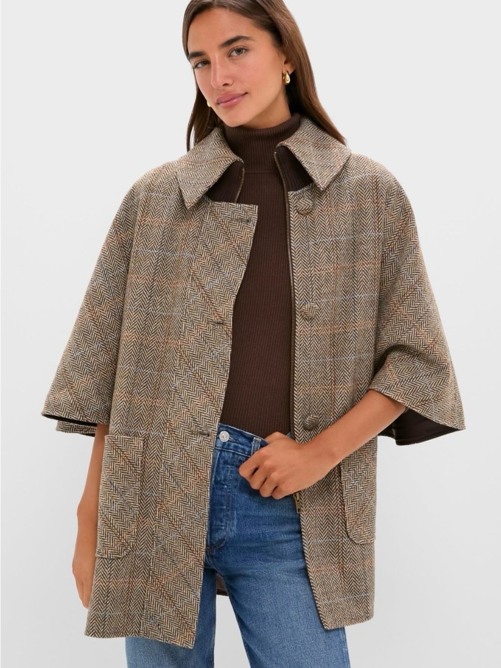 Tuckernuck Herringbone Stewart Poncho